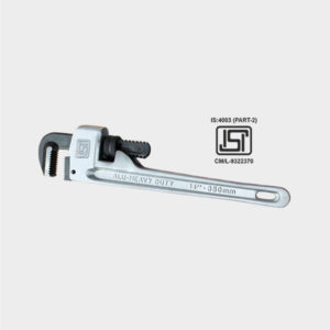 ALUMINIUM HANDLE PIPE WRENCH (Heavy Duty) Duly ISI Marked to IS:4003 (Part-2), 1986/97