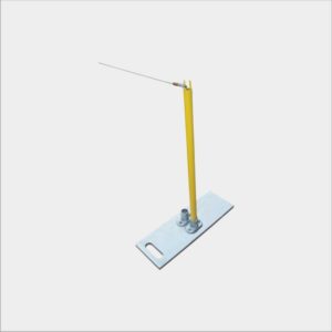 STANCHION PERMANENT WARNING LINE MAST 